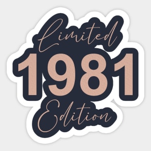 Limited 1981 Edition 40th Birthday Gift 2021 Sticker